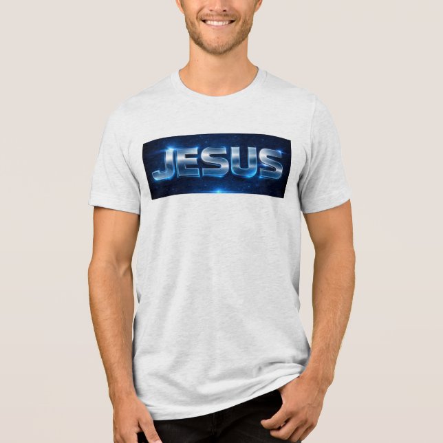 JESUS – Cosmic Glow T-Shirt (Framsida)
