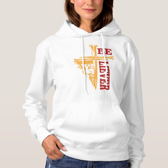 Jesus Cross Nail Design – Powerful Christian T Shirt (Framsida)