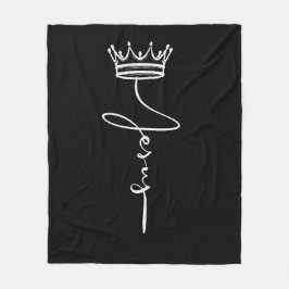 'Jesus' Crown Prayer Time Relaxation Christian  Fleecefilt