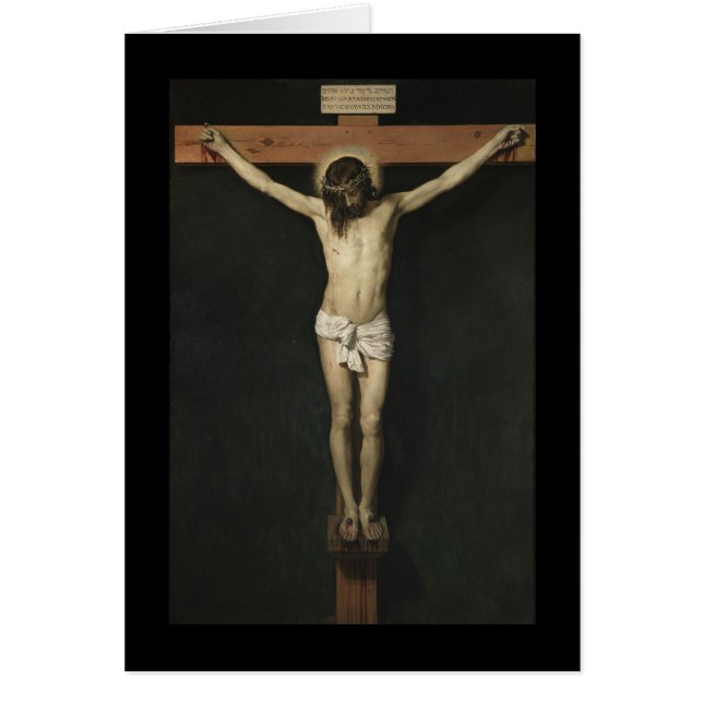 JESUS CRUCIFIED HÄLSNINGSKORT (Framsidan)