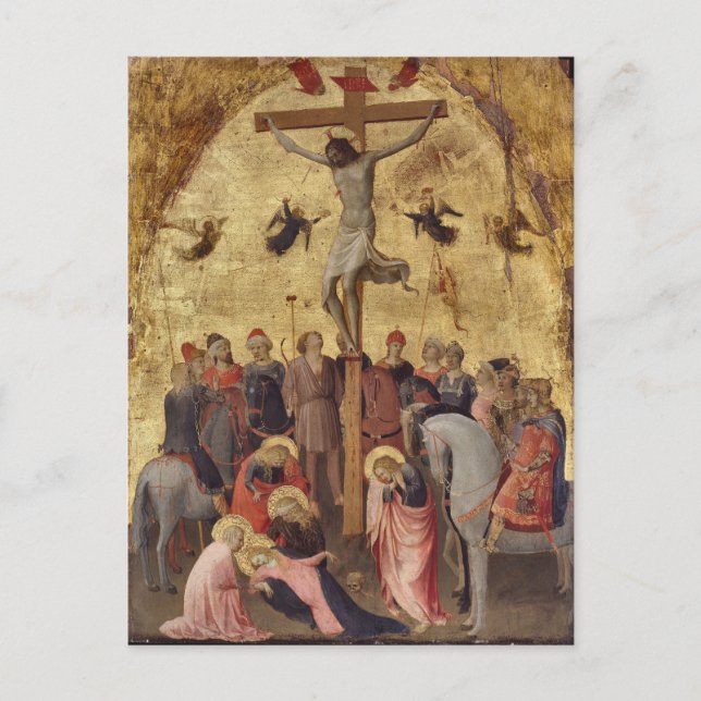 Jesus Crucifixion av Fra Angelico Vykort (Framsida)
