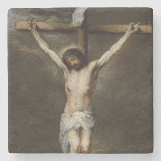 Jesus Crucifixion Stenunderlägg (Framsidan)