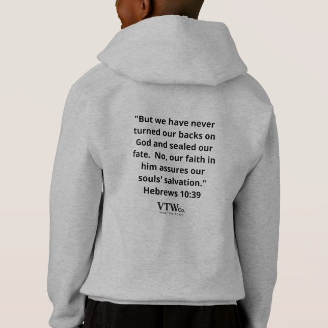 Jesus > Culture Boys Hoodie T Shirt (Baksida)