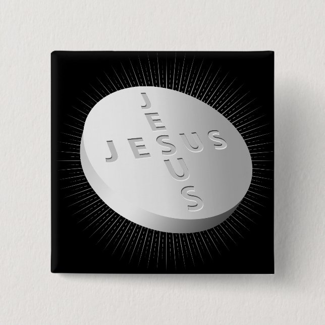 Jesus Cures Pill - Christian Religiösa Faith Pray Knapp (Framsida)
