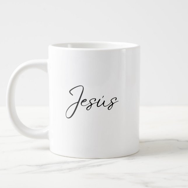 'Jesus' Daily Devotion Quiet Mornings Reflection  Jumbo Mugg (Vänster)