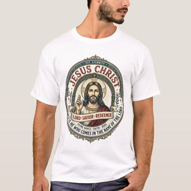 Jesus Dans Ballerina Studio Grafisk T-Shirt Kriste (Framsida)