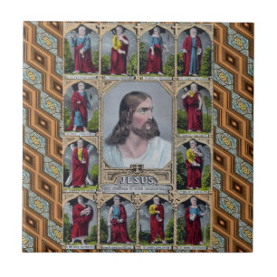 Jesus & de 12 apostlarna kakelplatta