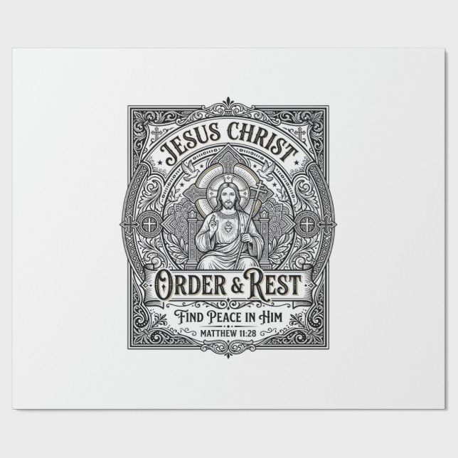 Jesus Declutter Rent Hem Tröja Kristet Grafiskt Presentpapper (Platt)