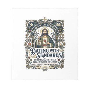 Jesus dejting kristet förhållande humor t-shirt Fa Anteckningsblock