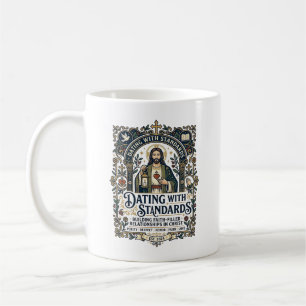 Jesus dejting kristet förhållande humor t-shirt Fa Kaffemugg