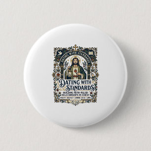 Jesus dejting kristet förhållande humor t-shirt Fa Knapp