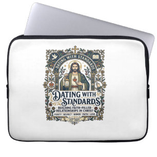 Jesus dejting kristet relationshumor T-shirt Fa Laptop Fodral