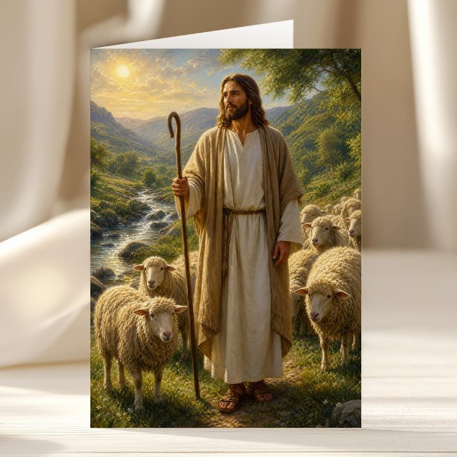 Jesus den gode herden i Golden Valley Kort (Skapare uppladdad)