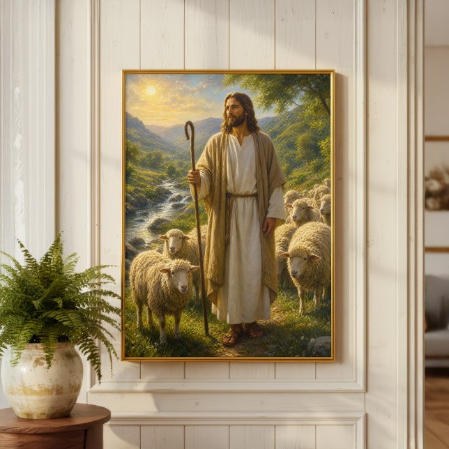 Jesus den gode herden i Golden Valley Poster (Skapare uppladdad)