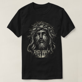 Jesus "Den här vägen", fet grafik T-Shirt