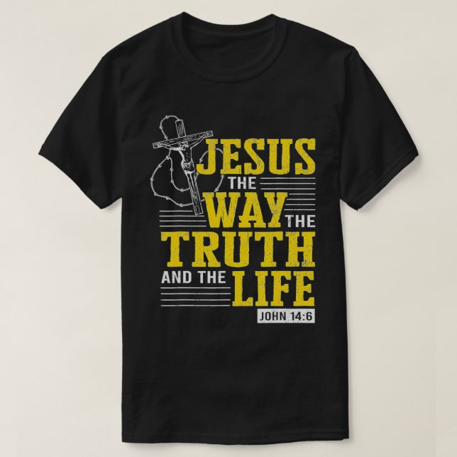 Jesus, den sanna bibelskriften till Chris T Shirt (Design framsida)