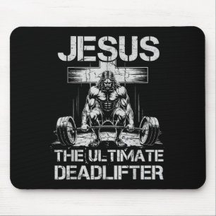 Jesus Den Ultimata Deadlifter-Workout Gym Roligt K Musmatta