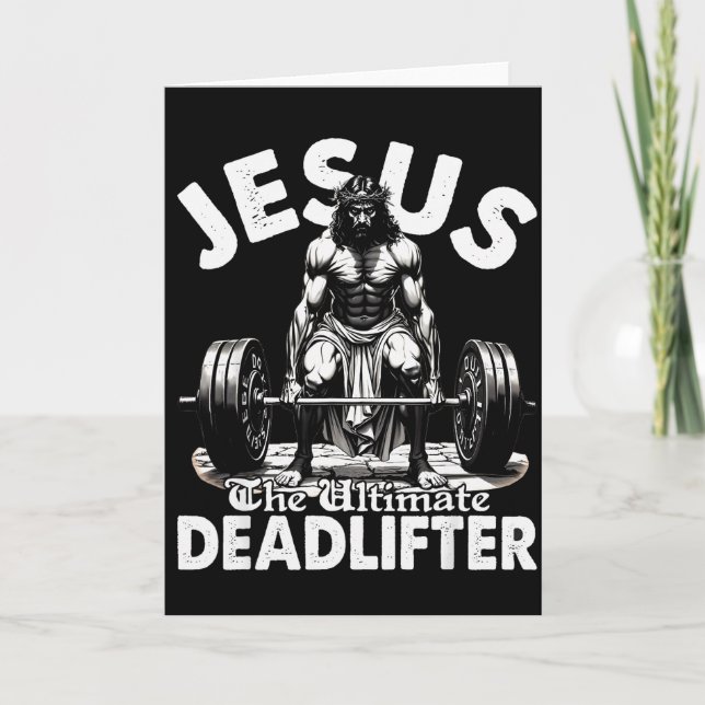 Jesus Den Ultimata Dödläfteren Jesus Dödläfter Kri Kort (Framsida)