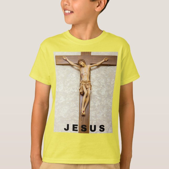 jesus design med kors t shirt (Framsida)