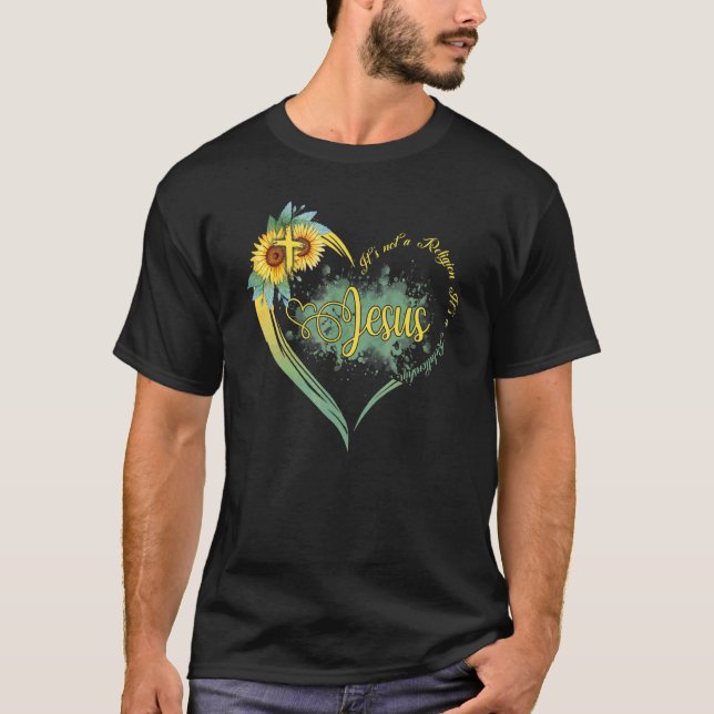 Jesus Det är inte en religion, det är en relation  T Shirt (Framsida)