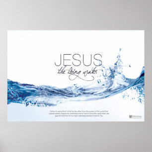 Jesus det bosatt vatten poster