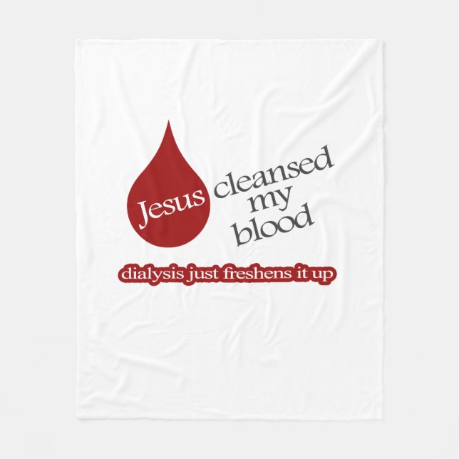 Jesus Dialysisfilt Fleecefilt (Framsidan)