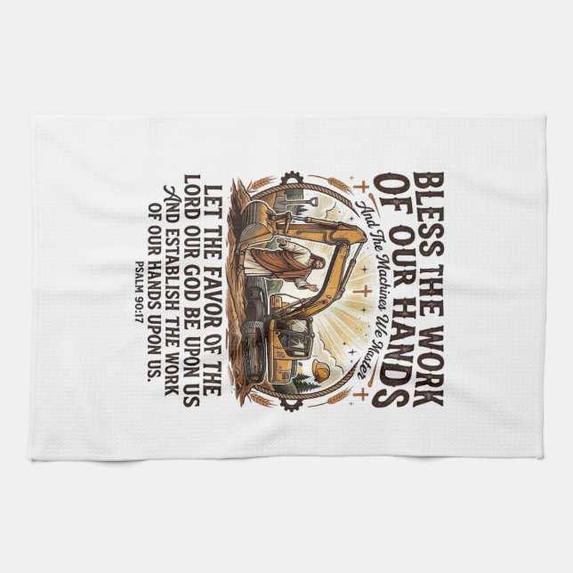Jesus Diesel Mekatroniker Tung Utrustning Tröja Tr Kökshandduk (Horisontell)
