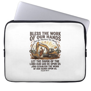 Jesus Dieselmekaniker Tungt Utrustning T-Shirt Tro Laptop Fodral