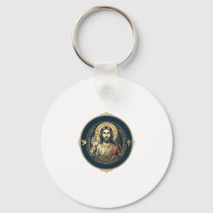 Jesus Digital Artist iPad Art T-Shirt Inspiratione Nyckelring