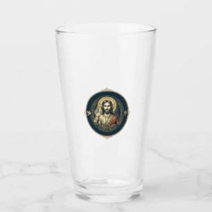 Jesus Digital Artist iPad Art T-Shirt Inspirerande Glaskopp