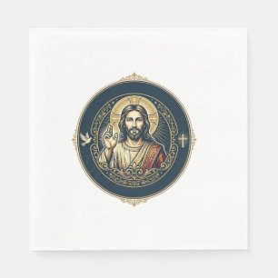 Jesus Digital Artist iPad Art T-Shirt Inspirerande Pappersservett