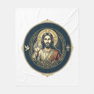 Jesus Digital Artist iPad Konst T-Shirt Inspireran Fleecefilt