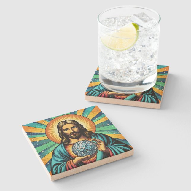Jesus diskokorkar! stenunderlägg (Sidan)