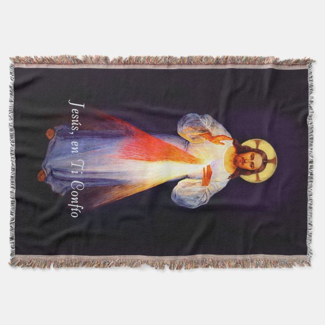 Jesus Divina Misericordia Colcha Blanket Spain Mysfilt (Framsidan)