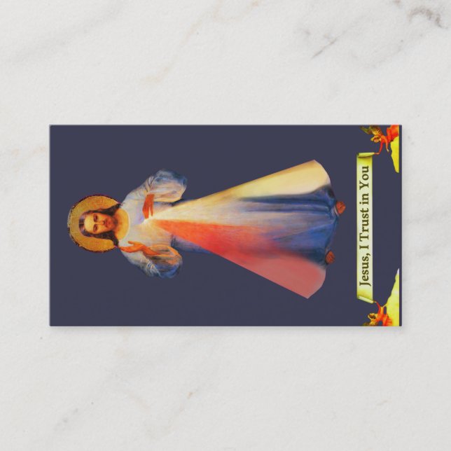 Jesus Divine Mercy Business Heliga Card Visitkort (Framsida)