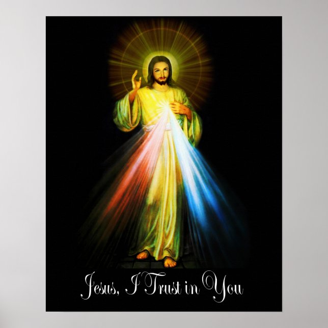 Jesus Divine Mercy Sr Faustina Poster (Framsidan)