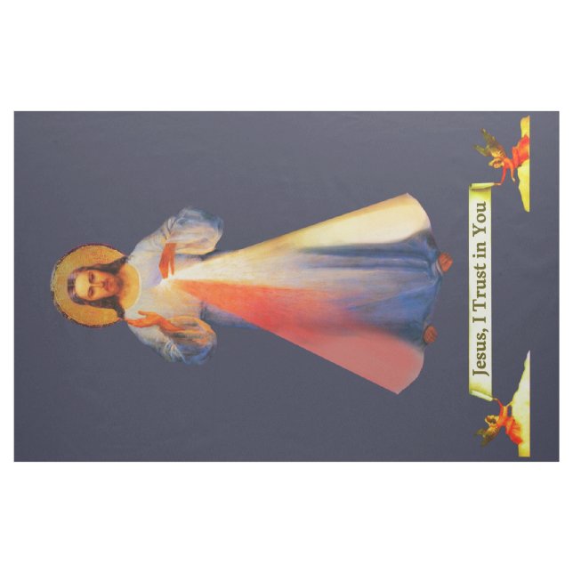 Jesus Divine Mercy-tyg Tyg (Fat Quarter)