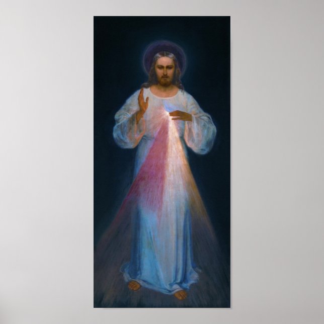 Jesus Divine Mercy Vilnius Eugeniusz Kazimirowski Poster (Framsidan)