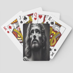Jesus Divine Shepherd med Tender Gaze Casinokort
