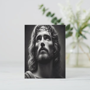 Jesus Divine Shepherd med Tender Gaze Vykort