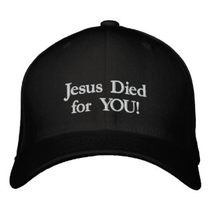 Jesus dog för dig! broderad keps