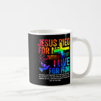 Jesus Dog För Mig Nu Lever Jag För Honom Kristna Kaffemugg