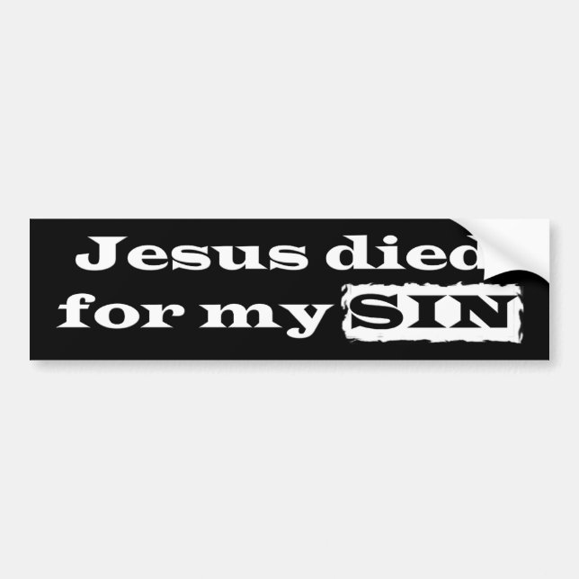Jesus dog för mitt SYNDAR bildekalet Bildekal (Framsidan)