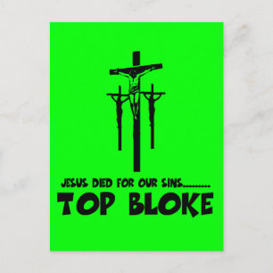 Jesus dog för våra synder vykort