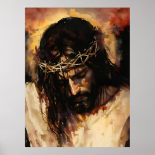 Jesus dog på Kor Poster