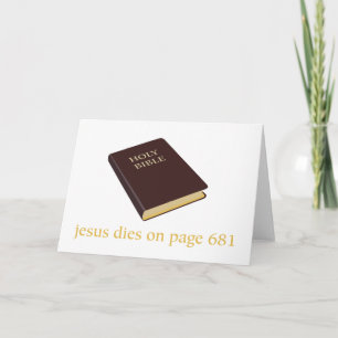 Jesus dör på sidan 681 kort