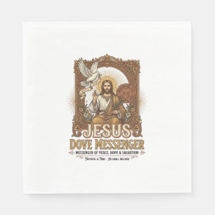 Jesus Dove budbärare Jesus Dove budbärare Kristna Pappersservett