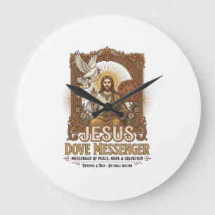 Jesus Dove budbärare Jesus Dove budbärare Kristna Stor Klocka