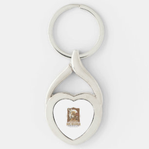 Jesus Dove budbärare Jesus Dove budbärare Kristna Twisted Heart Silverfärgad Nyckelring