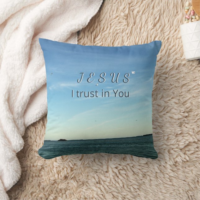 Jesus & Dove Lugn Himmelsk Konst Kudde (Filt)